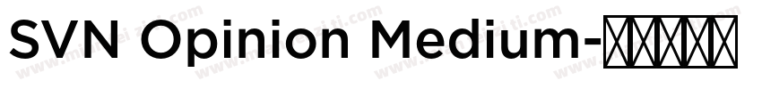 SVN Opinion Medium字体转换